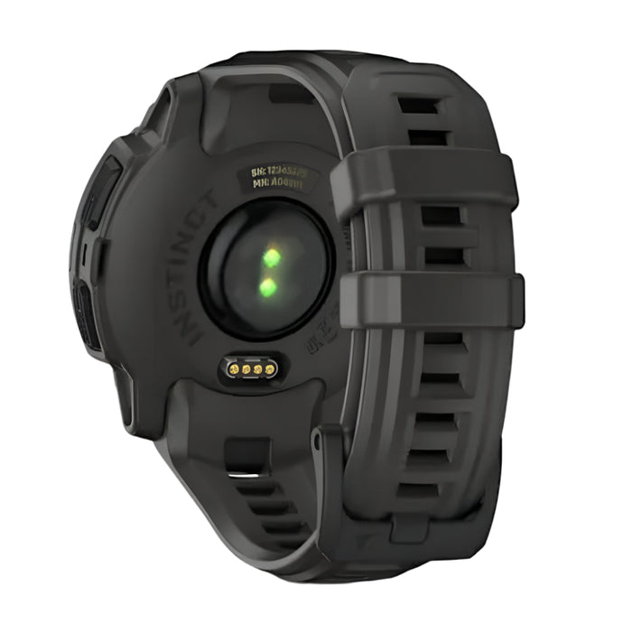 Garmin Instinct® E 45 MM Unisex Charcoal 24/7 Health Monitoring Wrist-Based Heart Rate Up To 16 Days Of Battery Life Rugged Outdoor GPS Smartwatch - 010-02933-00