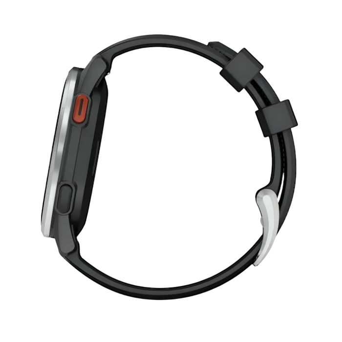 Garmin Approach® S44 Unisex Silver Aluminum Bezel with Twilight Silicone Band Amoled Display On-Course Features Essential Golf GPS Smartwatch - 010-03009-01