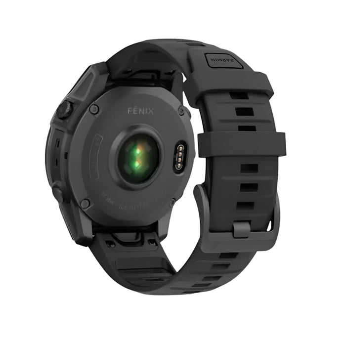 Garmin fēnix E Unisex Slate Gray Steel with Black Band Amoled Long-Lasting Battery Life 47 Millimeters Premium Multisport GPS Smartwatch - 010-03025-03