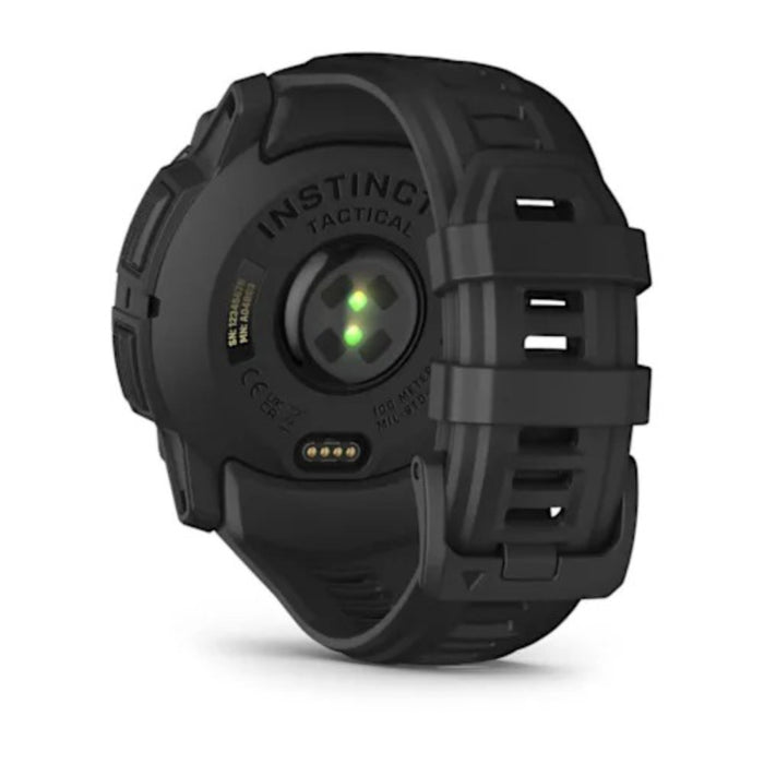 Garmin Instinct® 3 Tactical Edition 50mm Unisex Black Solar Charged Display Rugged Outdoor GPS Smartwatch - 010-02935-50