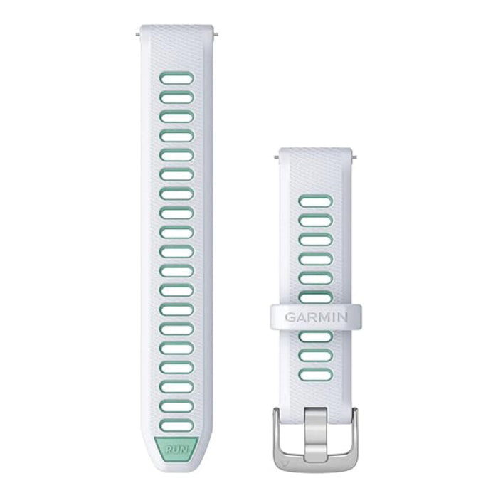Garmin Unisex Whitestone/Neo Tropic With Silver Hardware Silicone 18 MM Quick Release Watch Band - 010-11251-A4