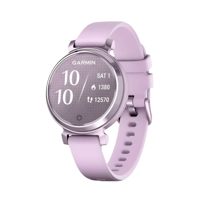 Garmin Lily 2 Women's Lilac Metal Hidden Display Patterned Lens Up To 5 Days Battery Life Small And Stylish Smartwatch - 010-02839-01