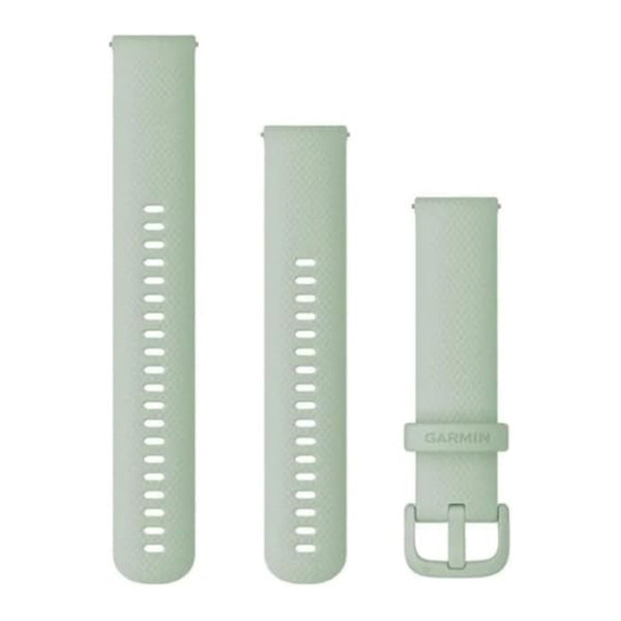 Garmin Unisex Cool Mint Silicone And Hardware 20MM Quick Release Watch Band - 010-12924-82