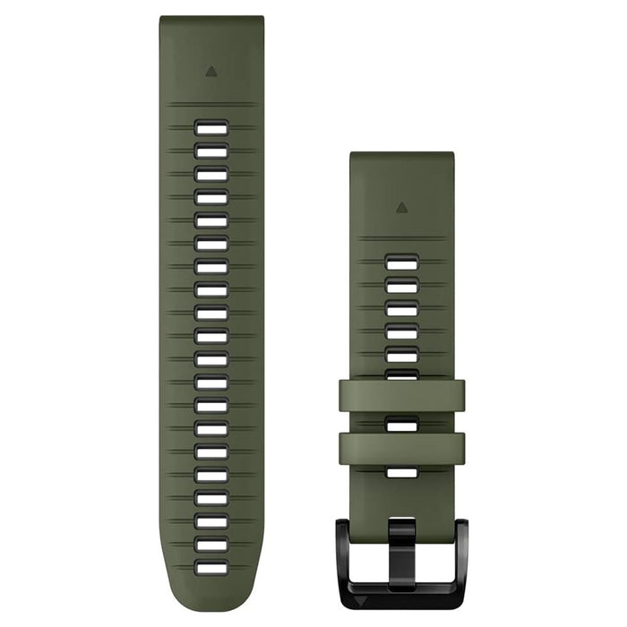 Garmin QuickFit 22 mm Moss/Graphite Silicone Watch Band - 010-13280-07