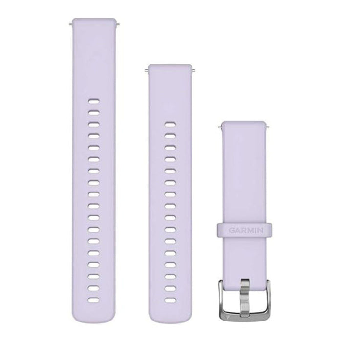 Garmin Unisex Periwinkle Silicone With Silver Hardware 18MM Quick Release Watch Band - 010-13406-01