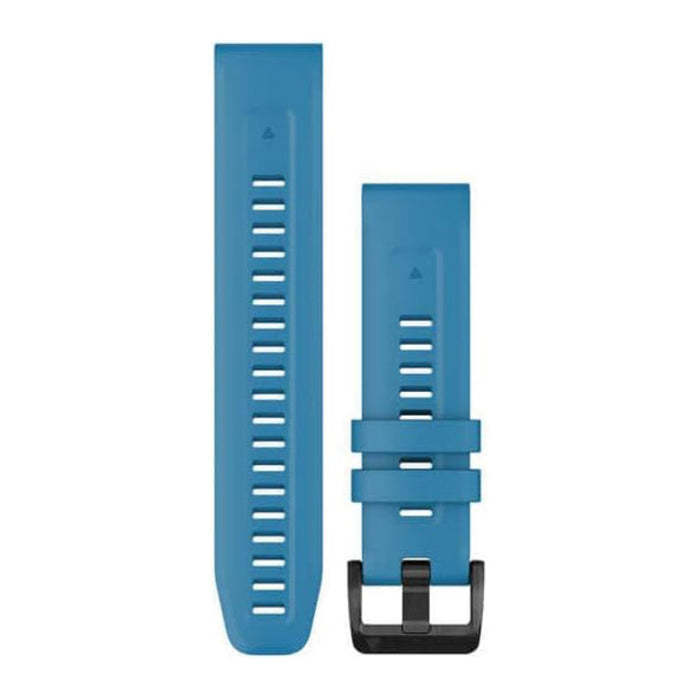 Garmin Unisex Cirrus Blue with Black Stainless Steel Hardware Silicone 22MM QuickFit Watch Band - 010-13111-30