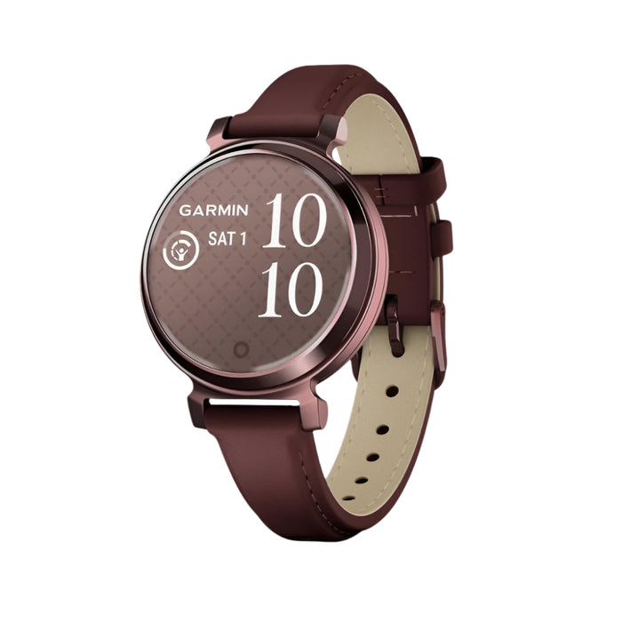 Garmin Lily 2 Women's Mulberry Metal Hidden Display Patterned Lens Up To 5 Days Battery Life Small And Stylish Smartwatch - 010-02839-03
