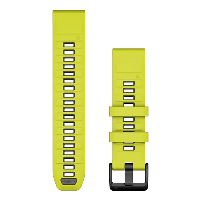 Garmin Unisex Amp Yellow/Graphite Silicone 22MM QuickFit Watch Band - 010-13392-08