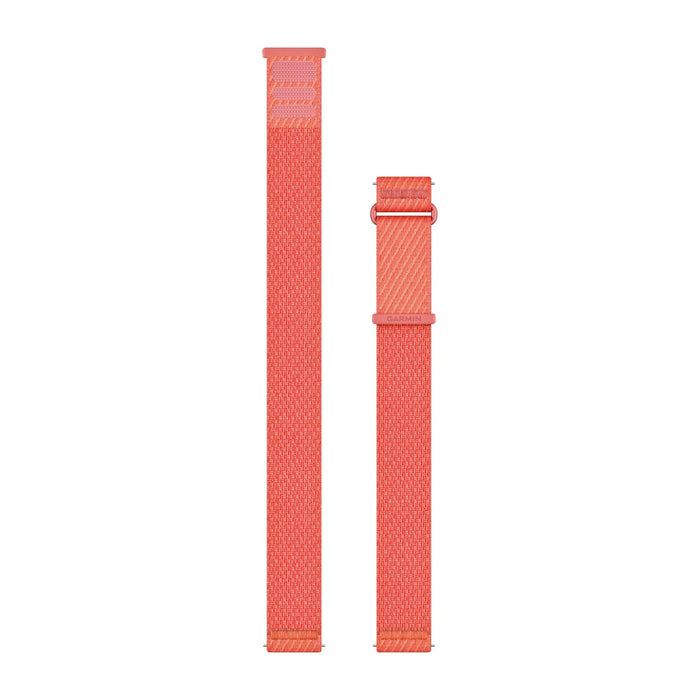 Garmin Unisex Coral/Red Pink 20 MM ComfortFit Fabric Quick Release Watch Band - 010-14400-04