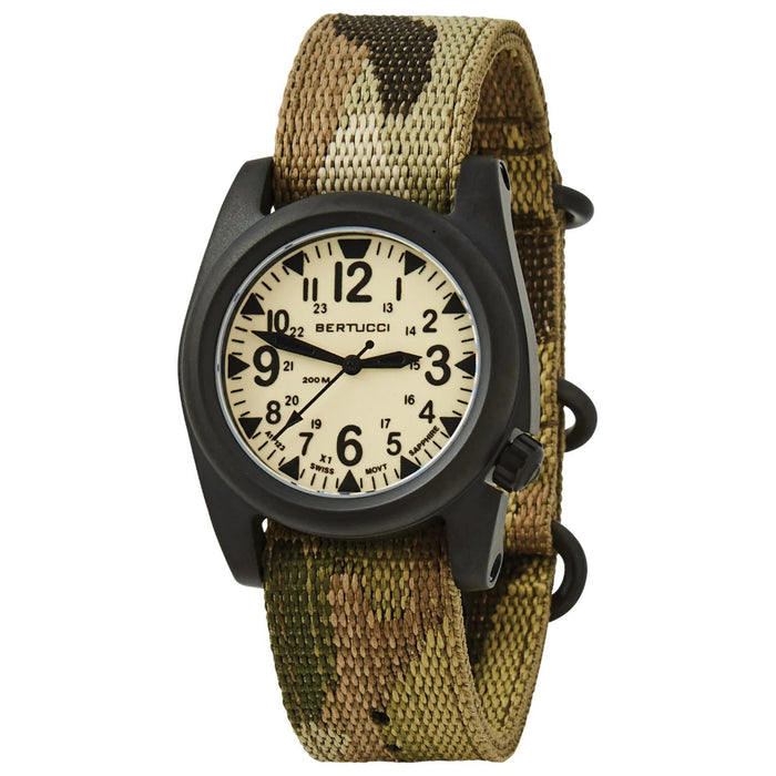 Bertucci A-2S Ballista X1 Illuminated Men's Luminous Dial Multicam Webbing Nylon Band Analog Japanese Quartz Watch - 11126