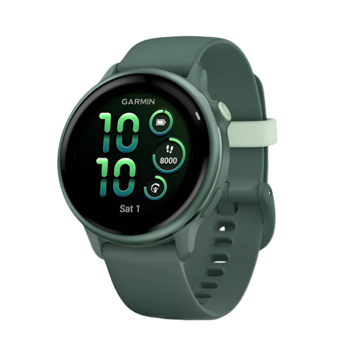 Garmin vívoactive® 6 Unisex AMOLED Display Up To 11 Days Of Battery Metallic Jasper Green With Jasper Green Band Health And Fitness GPS Smartwatch - 010-02985-02