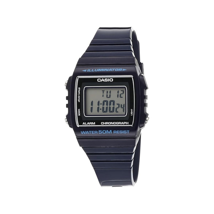 Casio Unisex Gray Dial Black Resin Band Digital Japanese Quartz Watch - W-215H-2AVDF