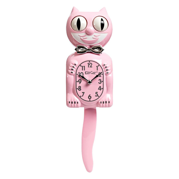 Kit Cat Klock Kid Retro Pink Wall Clock - BC-59-RK