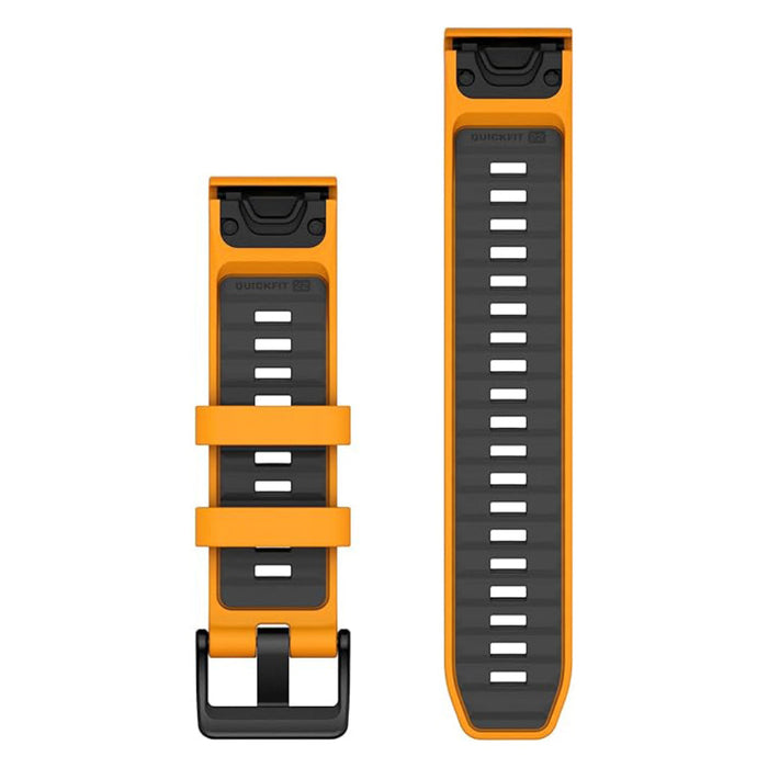 Garmin Unisex Spark Orange/Graphite Silicone 22MM QuickFit Watch Band - 010-13392-01