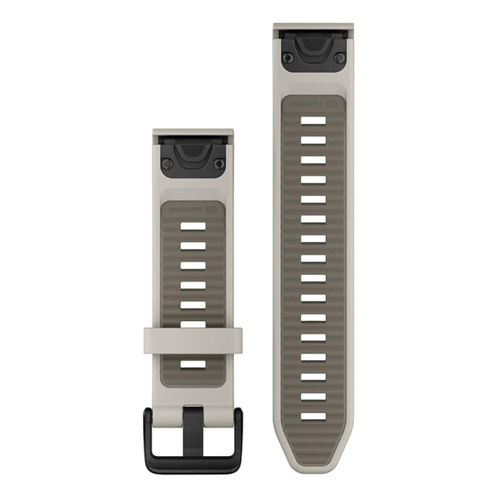 Garmin Unisex Fog Gray/Dark Sandstone Silicone 20MM QuickFit Watch Band - 010-13391-06