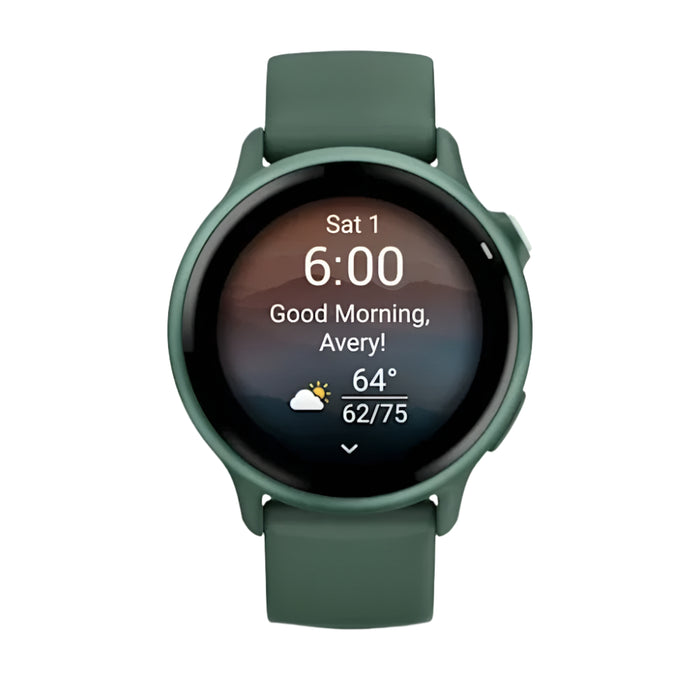 Garmin vívoactive® 6 Unisex AMOLED Display Up To 11 Days Of Battery Metallic Jasper Green With Jasper Green Band Health And Fitness GPS Smartwatch - 010-02985-02