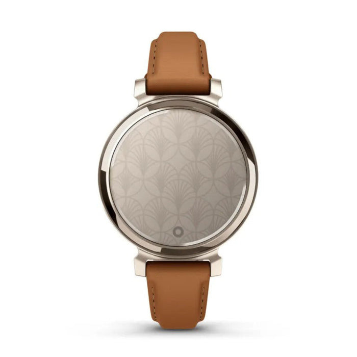 Garmin Lily 2 Women's Tan Metal Hidden Display Patterned Lens Up To 5 Days Battery Life Small And Stylish Smartwatch - 010-02839-02