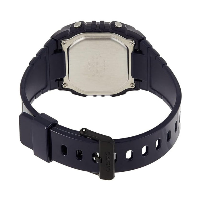Casio Unisex Gray Dial Black Resin Band Digital Japanese Quartz Watch - W-215H-2AVDF