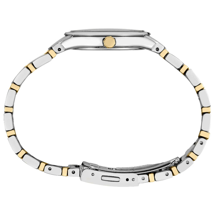 Seiko Women's Champagne Dial Two-tone Stainless Steel Band Quartz Watch - SUR550