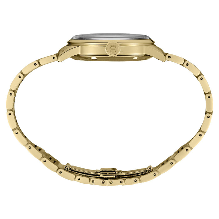 Seiko Men's Gold Dial Gold-tone Stainless Steel Band Automatic Watch - SRPK48