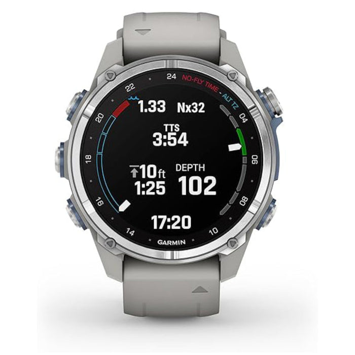 Garmin Unisex Fog Gray Descent Dive Computer and Multisport GPS Smartwatch - 010-02753-03