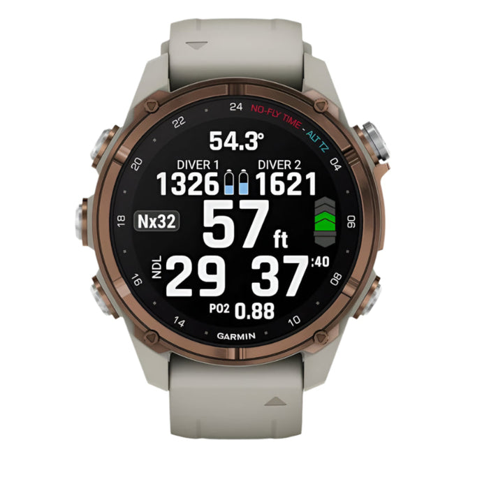 Garmin Unisex French Gray Descent Mk3i Air Integration Dive Computer and Multisport GPS Smartwatch - 010-02753-13