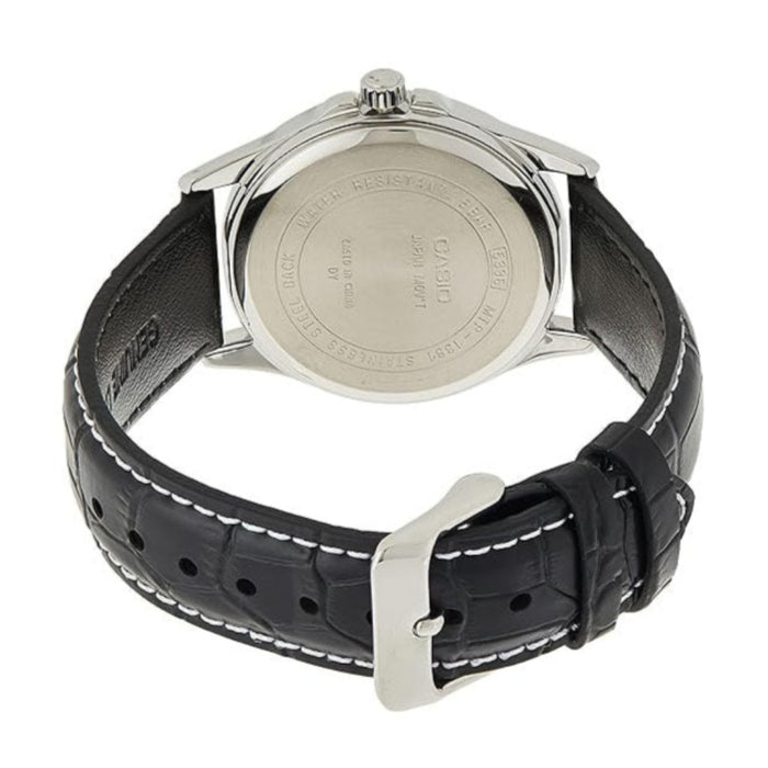 Casio Men's Black dial Black Band Digital Quartz Watch - MTP-1381L-1AVDF