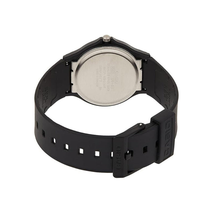 Casio Men's Black Dial Black Resin Band Analog Quartz Watch - MQ-24-1ELDF