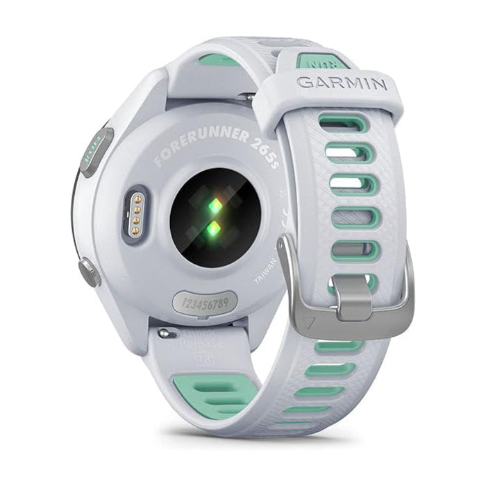 Garmin Whitestone Neo Tropic 42 mm Colorful Amoled Display Training Metrics Recovery Insights Forerunner 265S Running Smartwatch - 010-02810-04