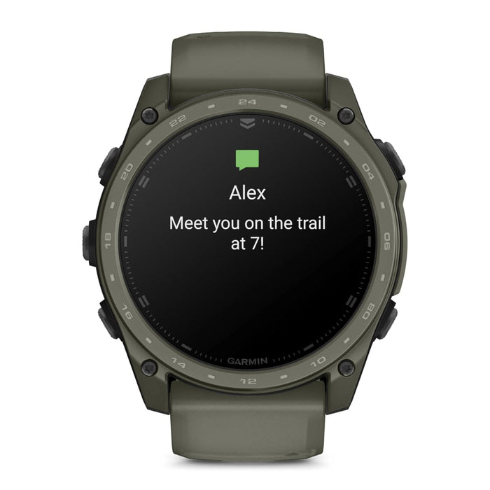 Garmin Tactix® 8 – 51MM Cerakote Unisex Olive Drab Premium Cerakote Coating AMOLED Display Applied Ballistics® Solver Premium Tactical GPS Smartwatch - 010-04553-10