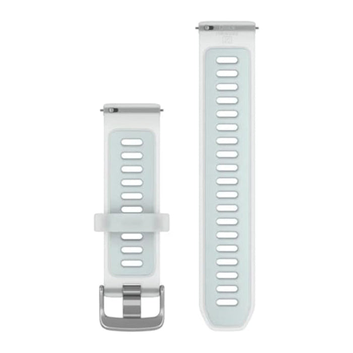 Garmin Unisex Translucent Whitestone/Cloud Blue With Silver Hardware Silicone 20MM Quick Release Watch Band - 010-11251-AR