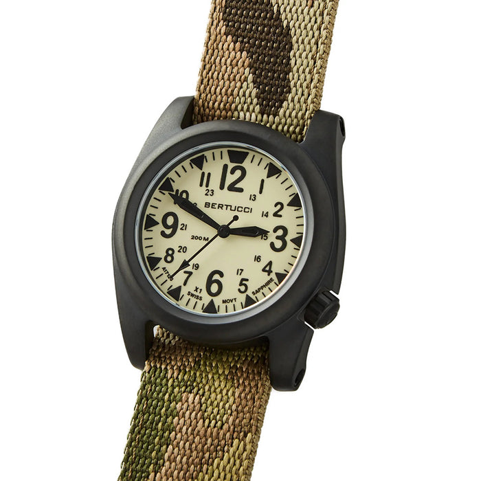 Bertucci A-2S Ballista X1 Illuminated Men's Luminous Dial Multicam Webbing Nylon Band Analog Japanese Quartz Watch - 11126