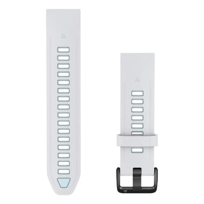 Garmin Unisex WHITESTONE/ICE BLUE Silicone 20 MM Quick Release Watch Band - 010-14506-00