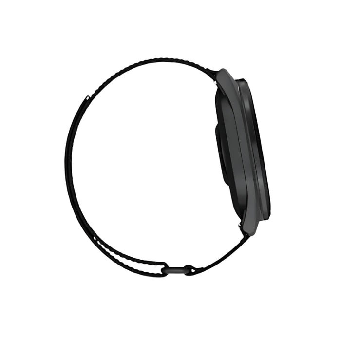 Garmin Approach® S50 Unisex Slate Aluminum Bezel with Black ComfortFit Nylon Band Amoled Display On-Course Features Wrist-Based Heart Rate Advanced Golf GPS Smartwatch - 010-03010-00