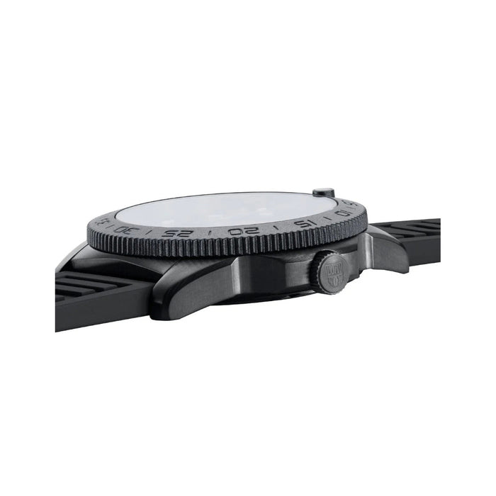 Luminox Men's Black Dial Black Rubber Cut-To-Fit Band Analog Swiss Quartz Pacific Diver Watch - XS.3121.BO.1