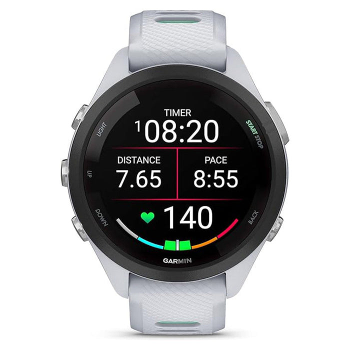 Garmin Whitestone Neo Tropic 42 mm Colorful Amoled Display Training Metrics Recovery Insights Forerunner 265S Running Smartwatch - 010-02810-04