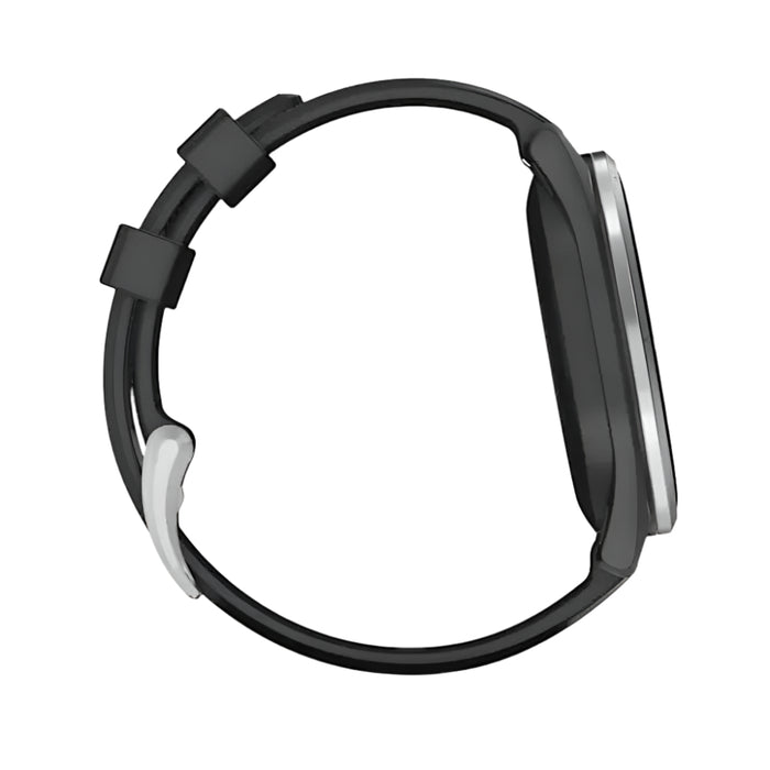 Garmin Approach® S44 Unisex Silver Aluminum Bezel with Twilight Silicone Band Amoled Display On-Course Features Essential Golf GPS Smartwatch - 010-03009-01