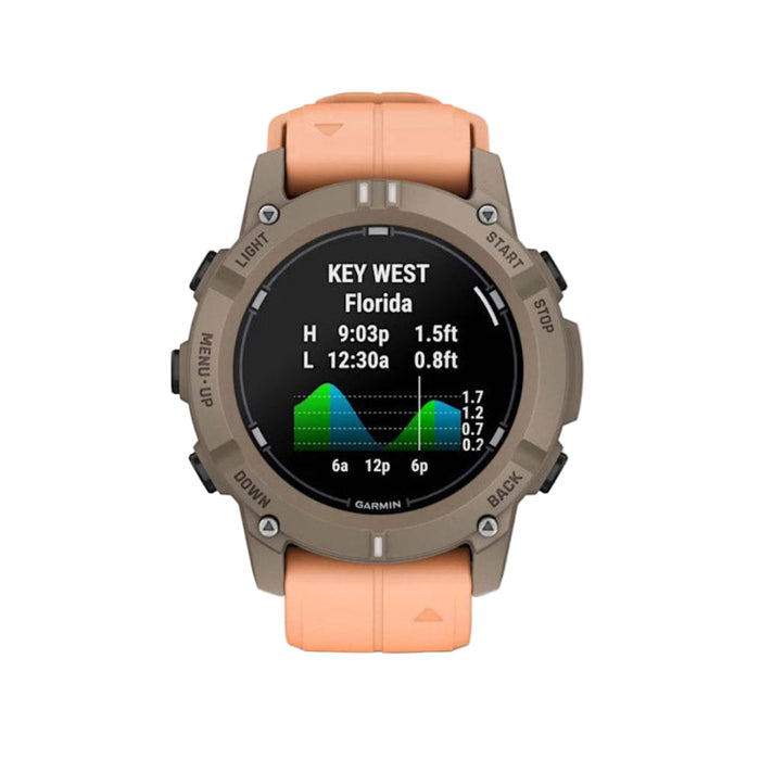 Garmin® Descent™ G2 Unisex Paloma With Shell Pink Silicone Band Bright AMOLED Display Multiple Dive Modes Health And Wellness Features Watch-Style Dive Computer  - 010-02986-01