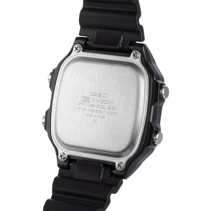 Casio Men's Black dial Black Band Digital Quartz Watch - AE-1200WH-1BVDF