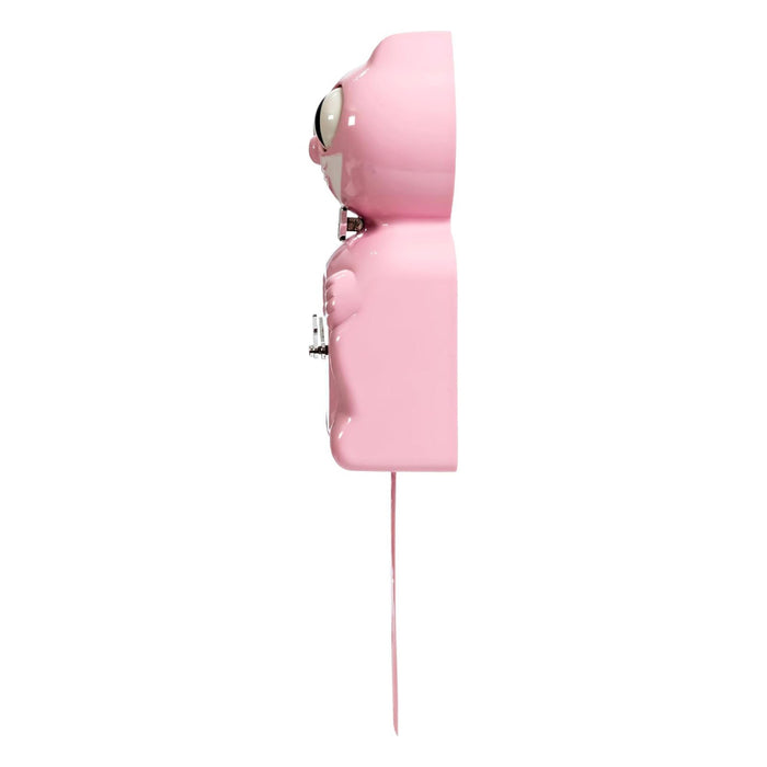 Kit Cat Klock Kid Retro Pink Wall Clock - BC-59-RK