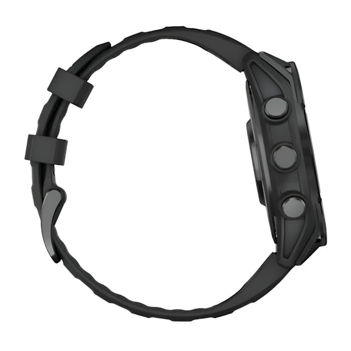 Garmin fēnix 8 Unisex Slate Gray with Black Band Amoled Long-Lasting Battery Life Dive-Rated Built-in LED Flashlight 47 Millimeters Premium Multisport GPS Smartwatch - 010-02904-00