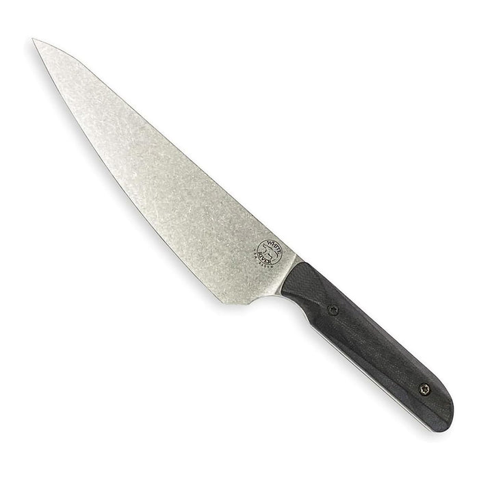 White River	Green Maple and Black Richlite Handle Silver Knives Plain Alloy Steel Blade Knife - WRLMC-RMB