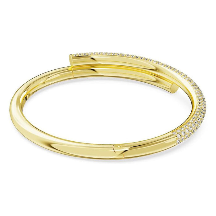 Swarovski Women's Gold-Tone Finish, Small Crystal Dextera Bangle Bracelet - 5674980