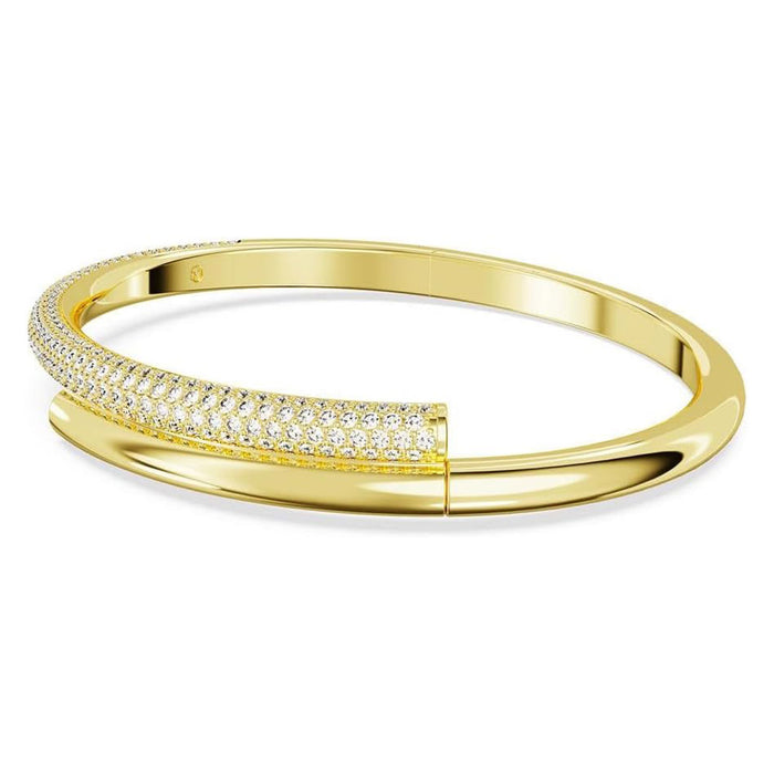 Swarovski Women's Gold-Tone Finish, Small Crystal Dextera Bangle Bracelet - 5674980