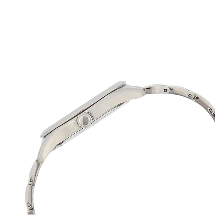 Seiko Men's Silver Dial with Sunray Finish Stainless Steel Band Essentials Quartz Watch - SUR307