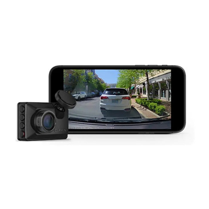 Garmin Dash Cam™ X210 Unisex Black Compact 1440p HD Dash Camera With A 140-degree Field Of View Built In Clarity™ Polarizer Voice Controlled GPS 2.4-Inch Display Automatic Recording - 010-02859-00