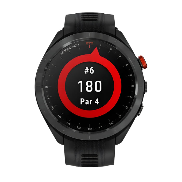 Garmin Approach S70 Black Ceramic Bezel with Black Silicone Band 47mm Premium GPS Golf Watch - 010-02746-02