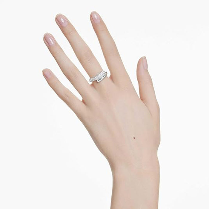 Swarovski Clear Size 6 Crystal Rhodium Finished Dextera Ring - 5695935
