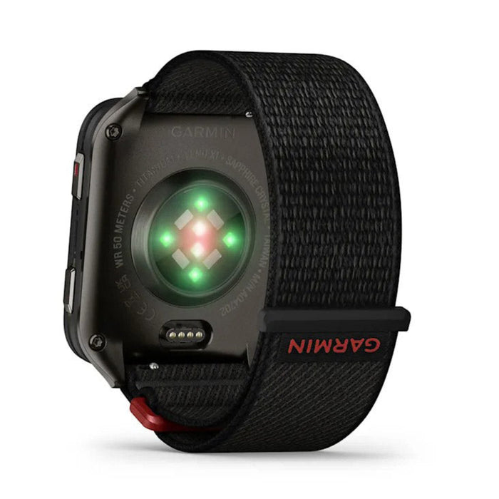 Garmin® Venu® X1 Unisex Black With Slate Titanium Caseback And Black ComfortFit Nylon Band AMOLED Display Advanced Health And Fitness Features Thin And Lightweight GPS Smartwatch  - 010-02980-00