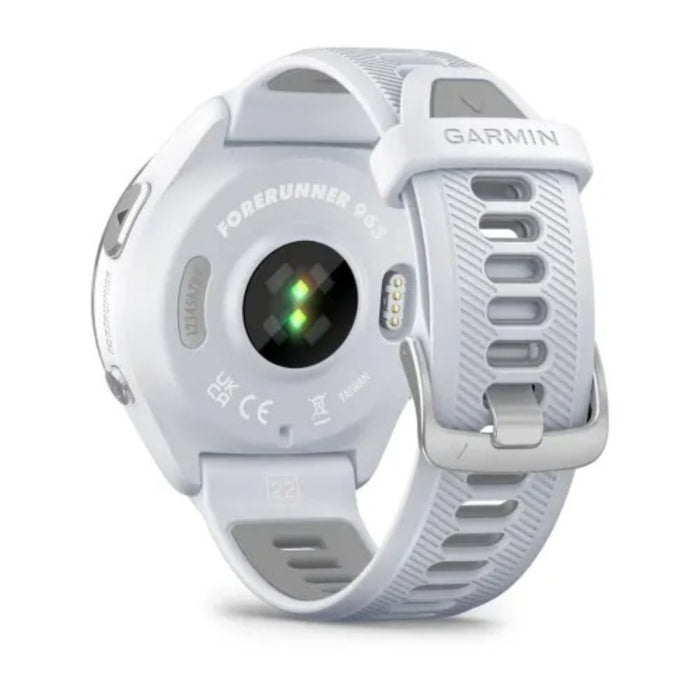 Garmin Colorful Amoled Display Training Metrics Recovery Insights Whitestone Powder Gray Forerunner 965 Running Smartwatch - 010-02809-01